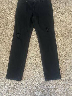 Victoria's Secret Black Mid-Rise Pencil Jeans